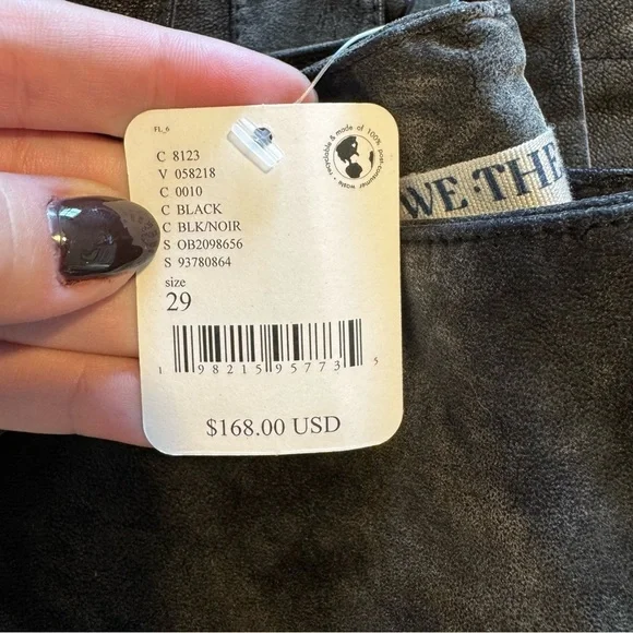 We The Free Titan Vegan Suede Pants size 29 NWT - Picture 4 of 11